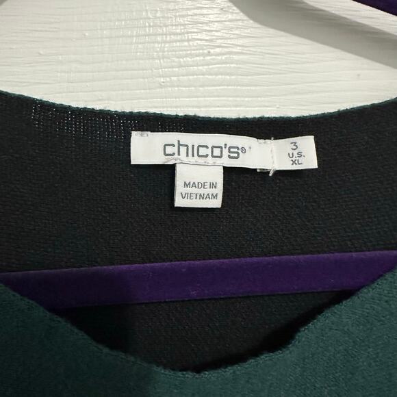 Chicos double knit pullover tunic top XL 3 - Picture 6 of 8